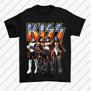 Kiss เสื้อยืดแขนสั้นลําลอง คอกลม ผ้าฝ้าย 100% พิมพ์ลายวงร็อค Kiss This item ทรงหลวม พลัสไซซ์ แฟชั่น สําหรับผู้ชาย