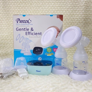 Pureen เครื่องปั๊มนมไฟฟ้า แบบปั๊มคู่ Electric Double Breast Pump