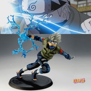 ฟิกเกอร์ นินจาจอมคาถา Kakashi Hatake Chidori Ver. 10cm Sharingan รุ่นที่หก นินจาจอมคาถา Battle Version Thunder Copy Wheel Eye