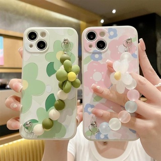 เคสโทรศัพท์มือถือนิ่ม ลายดอกไม้ พร้อมสร้อยข้อมือ สําหรับ Xioami Poco X3 ncf F3 Redmi 12C Note 12 9 8 7 9S 9C Plus