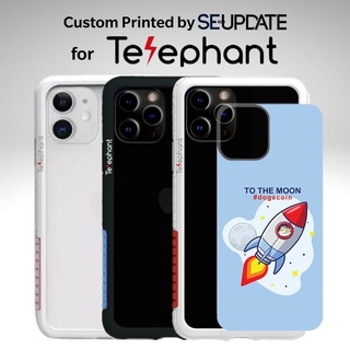 แผ่นพลาสติกกันรอย พิมพ์ลาย Dogecoin #4 สำหรับเคส Telephant NMDer Bumper iPhone 12 / 11 / Pro / Pro Max