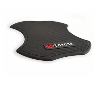 สติกเกอร์ยางคาร์บอนไฟเบอร์ สําหรับติดมือจับประตูรถยนต์ Toyota Honda Nissan จํานวน 4 ชิ้น