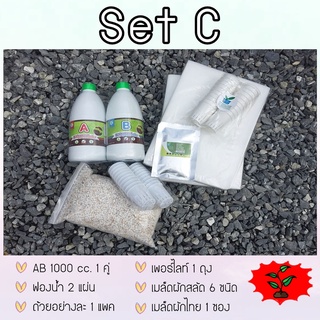 ชุดทดลองปลูก SET C  (ธาตุอาหารสารละลาย AB)