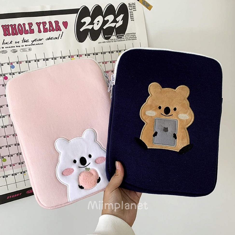 (พร้อมส่ง) กระเป๋าสำหรับไอแพด Tablet โน๊ตบุ๊ค Squirrel🐿 มีช่องใส่ปากกา เคส soft case กระเป๋าใส่แล็ปท็อป Laptop Notebook