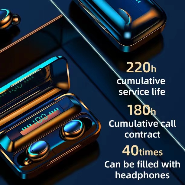 ใหม่ล่าสุด❗️TWS F9-5 หูฟังบลูทูธ หูฟังไร้สาย ตัดเสียงรบกวน มาพร้อมกล่องแบตเตอรี่ขนาด 2000mAh