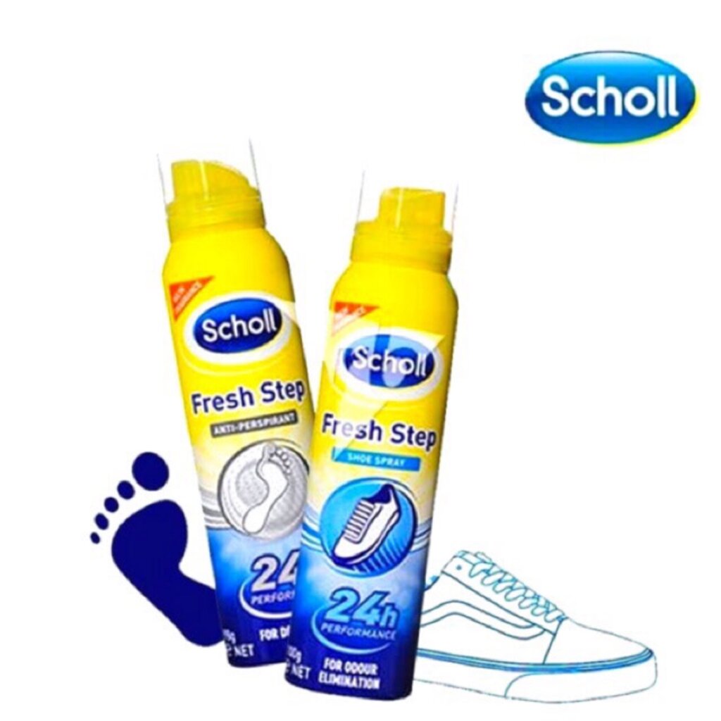 Scholl สเปรย์ระงับกลิ่นรองเท้า Fresh Step Shoe Spray 150ml