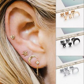 ต่างหูมินิมอลเซ็ต 3 ชิ้น • 3pc Minimal Earrings