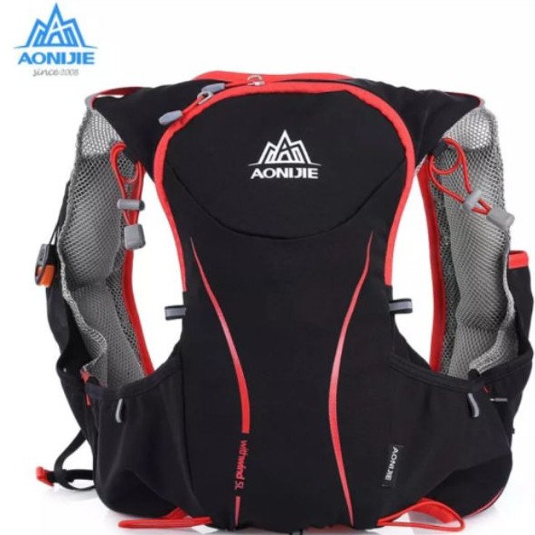 Aonijie​ เป้น้ำ ฟรี นกหวีด ฟรีผ้าห่มฉุกเฉิน สีดำแดง (สินค้าพร้อมส่ง)​