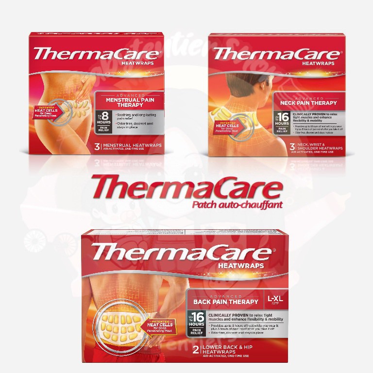 Thermacare Heat Wraps แผ่นพันความร้อนจาก Thermacare บรรเทาอาการปวด