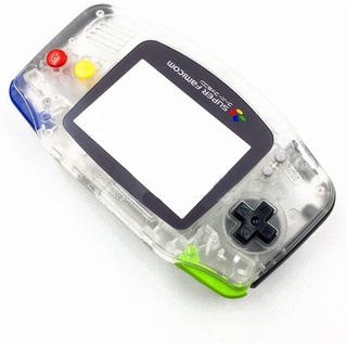 เคสแบบเต็ม พร้อมปุ่มกด ปุ่มใส หลากสี สําหรับ Nintendo Game boy Advance GBA