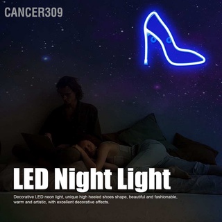 Cancer309 โคมไฟนีออน Led รูปรองเท้าส้นสูง สําหรับตกแต่งปาร์ตี้ บาร์ บ้าน ห้องนอน Ktv