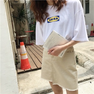 Ikea logo screen tee เสื้อยืดสกรีน