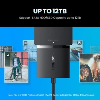 Ugreen สายแปลง จาก USB 3.0 2.0 เป็น Hdd Ssd Sata สําหรับ 2.5 3.5