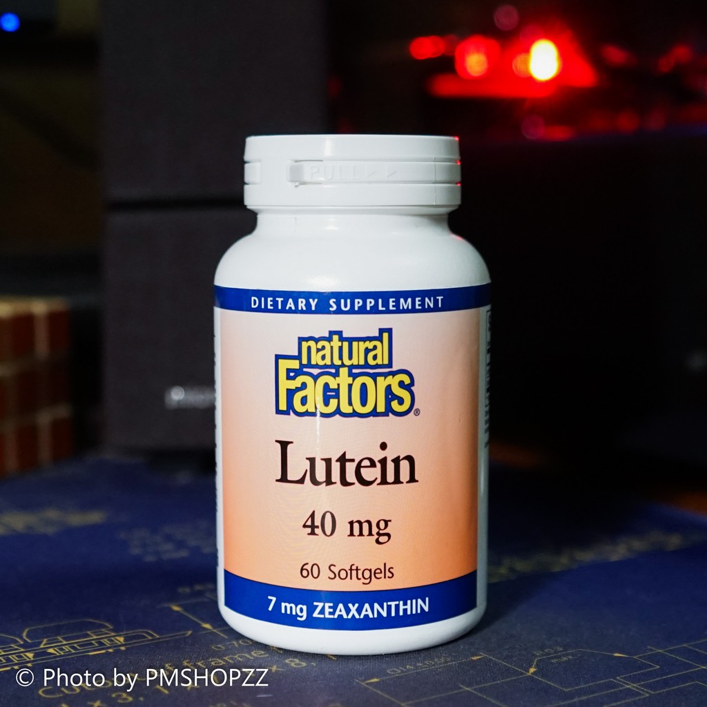 [พร้อมส่ง] ลูทีน บำรุงสายตา Natural Factors, Lutein, 40 mg, 60 Softgels