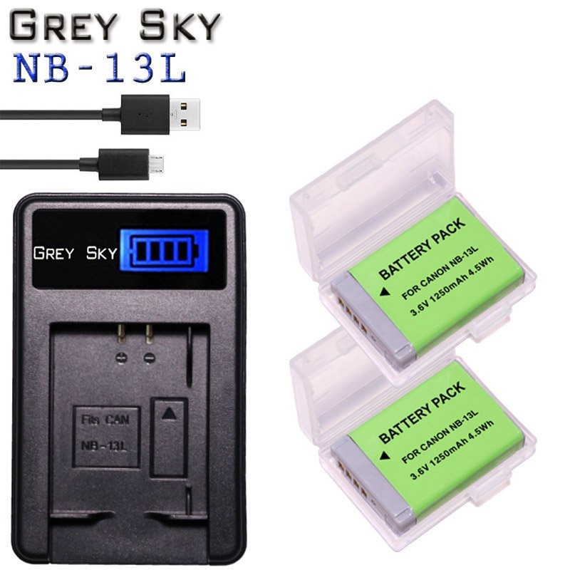 NB-13L แบตเตอรี่สำหรับ Canon PowerShot G1x Mark III G5X G7X G9X Mark II SX620HS SX720HS SX730HS SX74
