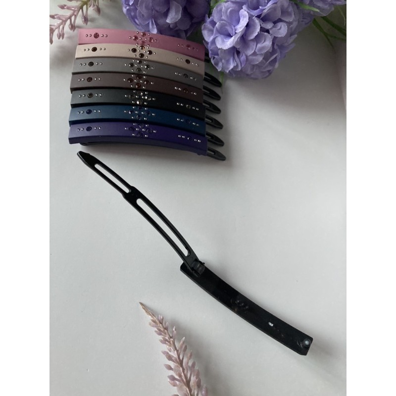 กิ๊บเกาหลี Made in Korea ของแท้ 🇰🇷กิ๊บกด ประดับเพชร นิ่มมาก ใช้ดี ไม่เจ็บหนังศีรษะ - รูปที่ 5