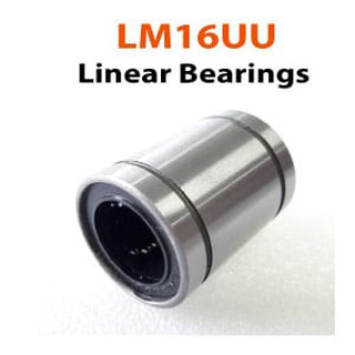 ลูกปืนแบริ่งเพลากลม ขนาดLM16UU Linear Bearings สำหรับเพลากลม16มม