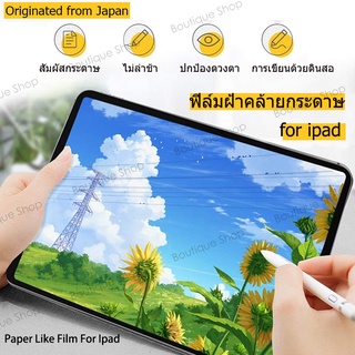 ฟิล์มกระดาษไอแพด Paper like film สำหรับวาดเขียนบน for ipad Air5 Gen9/8/7/6/5, Mini6/5/4, Air4/3/2/1