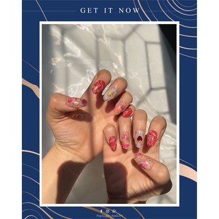 PopSugarNail เล็บปลอมเล็บปลอมสำเร็จรูป งานเจล 100% งานดีไซน์