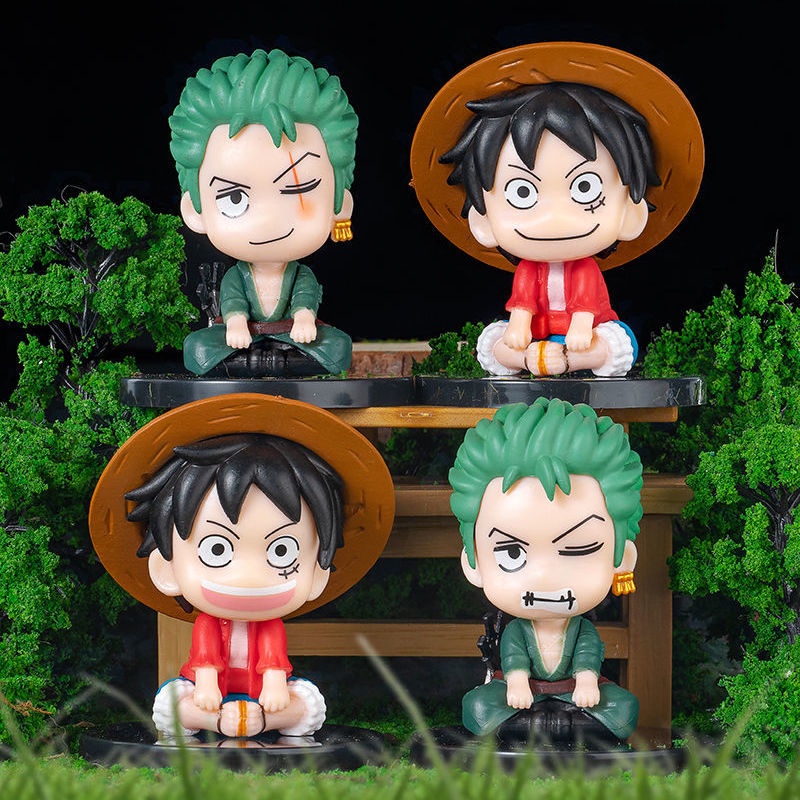 ღღBlind Box One Piece Luffy SauronQVersion Anime Garage Kits Model Cake ...