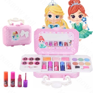 【จัดส่งที่รวดเร็ว】Carnival Beauty Mini Box เครื่องสำอางเด็กชุดแต่งหน้าของเล่นเด็กผู้หญิงชุดแต่งหน้าเด็กลายเจ้าหญิงดิสนี