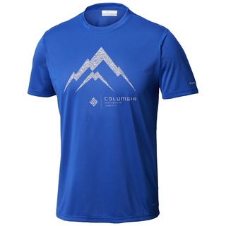 เสื้อยืดแขนสั้นลําลอง คอกลม ผ้าฝ้าย พิมพ์ลายกราฟฟิค Columbia Timber Trek สําหรับผู้ชาย