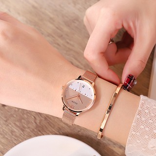 นาฬิกาข้อมือผู้หญิง Julius JA-1100 C  แบรนด์เกาหลี สีชมพู ของแท้มีใบประกัน