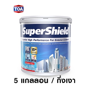 SuperShield สีซุปเปอร์ชิลด์ สีทาภายนอก ชนิดกึ่งเงา (G100-สีขาว) 5 แกลลอน