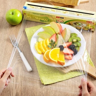 ฟิล์มถนอมอาหาร M Wrap พร้อมใบมีดสไลด์ หน้ากว้าง 30 ซม x ความยาว 100 ม.