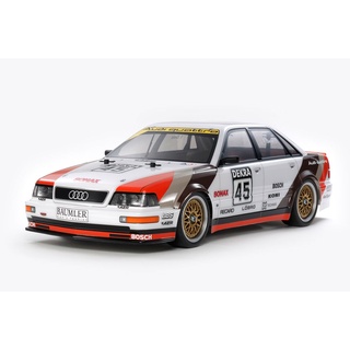 TAMIYA 58682-a ชุดประกอบ Tt-02 พร้อมบอดี้ 1991 Audi V8 Touring