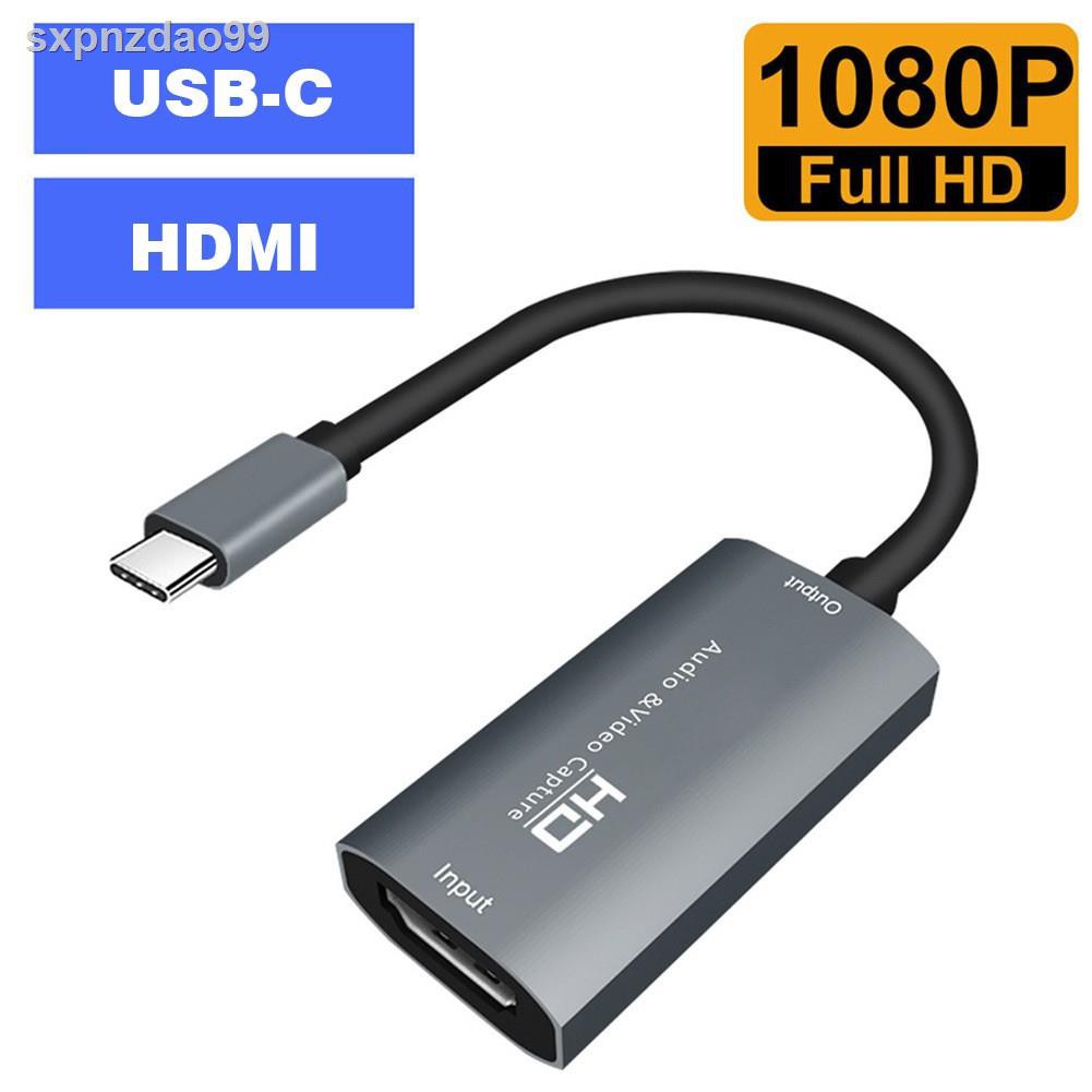 100 % จัดส่ง 24 ชั่วโมง♝Mini Video Capture Card type c USB 3.1 HDMI Video Recording Box For PS4 Game DVD Camcorder HD C