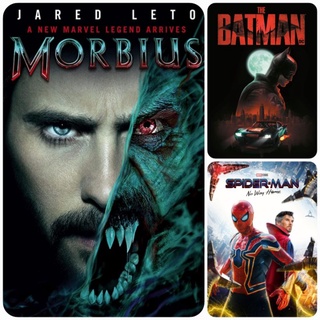 DVD หนังใหม่-แอคชั่น ซุปเปอร์ฮีโร่ ☆Morbius☆TheBatman☆Spider-Man รวม 3 เรื่องดัง #แพ็คสุดคุ้ม (ดูพากย์ไทยได้-ซับไทยได้)