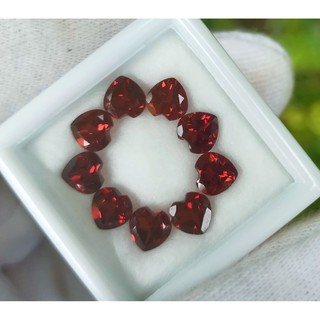 💎พลอยโกเมนแดงทรงหัวใจ 5 มิล