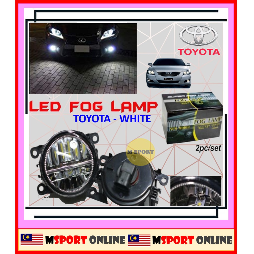 หลอดไฟตัดหมอก OEM LED สําหรับ Toyota CAMRY ACV40 2007 2008 2009 2010 2011 2012 2013 2014 2 ชิ้น