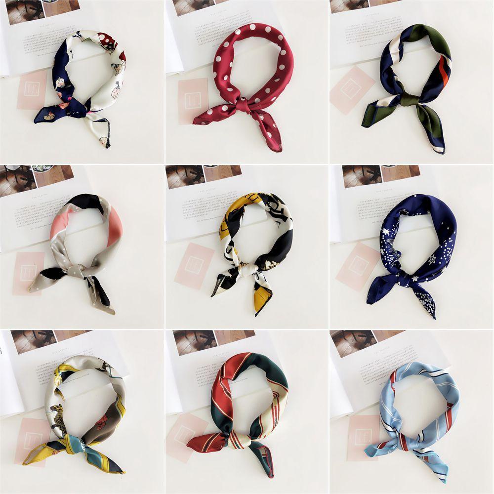 YUMEIREN ผ้าไหมซาติน ผ้าพันคอสี่เหลี่ยม แฟชั่นหรูหรา สำหรับผู้หญิง ของขวัญฤดูร้อน - รูปที่ 5