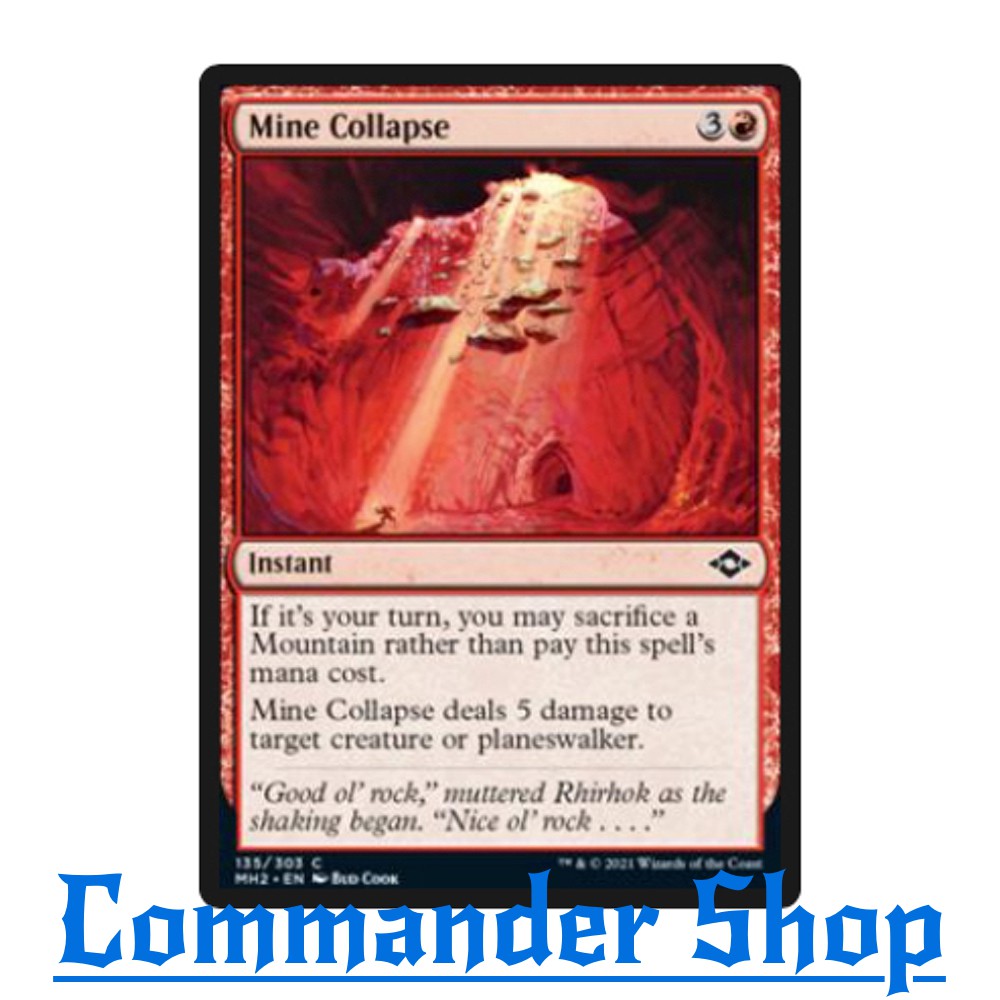Mine Collapse (Instant) Red การ์ดเกม Magic The Gathering (MTG)