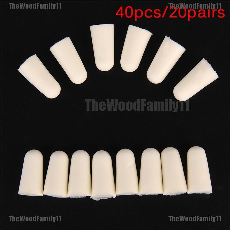 [COD]THF 40Pcs/20Pairs Soft Foam Earplug Protector Travel Sleep Noise ...