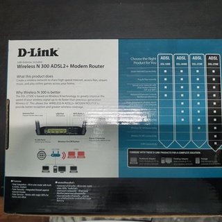 Wireless + Modem Router D-Link DSL-2750E