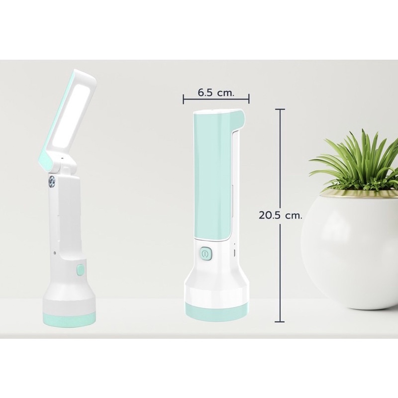 ไฟฉาย LED ชาร์จไฟUSB 2in1แบบพกพาสะดวก ไฟฉุกเฉิน  KAMISAFE 1500ml รุ่น KM-7759