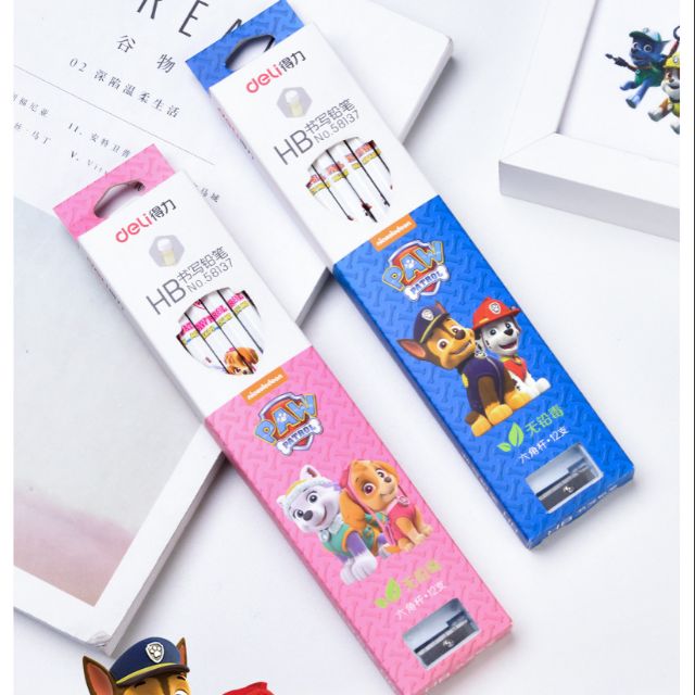 เซทดินสอ12แท่ง Paw Patrol แถมกบเหลาฟรี
