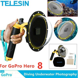 DOME Port TELESIN for GoPro Hero 8 Underwater Diving Camera Lens Cover