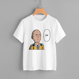 HH One Punch Man [Saitama] - เสื้อยืดการ์ตูนวันพั้นแมนสุดแนว Unisex เสื้อยืดผ้าฝ้าย