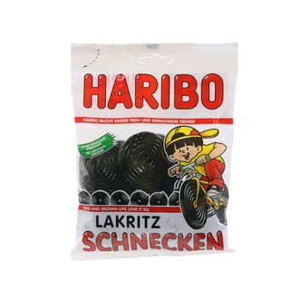 ฮาริโบ เยลลี่รูปวงล้อเกลียว รสชะเอม Haribo Rotella Jelly 175g