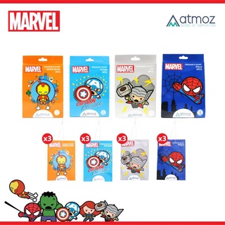 Atmoz น้ำหอมรถยนต์ น้ำหอมใช้ในบ้าน น้ำหอมแขวนตู้เสื้อผ้า ลิขสิทธิ์แท้ Marvel [1กล่องมี3ซอง]