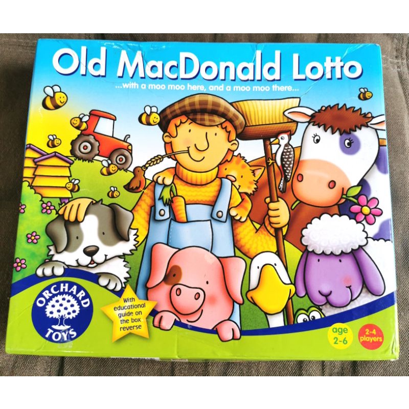 บอร์ดเกมเด็ก จับคู่สัตว์ Orchard Toys-Old MacDonald Lotto