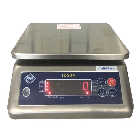 เครื่องชั่งดิจิตอล แบบกันน้ำ พิกัด 30kg ความละเอียด 5g โครงสร้างสแตนเลส ตาชั่ง WATERPROOF DIGITAL SCALE