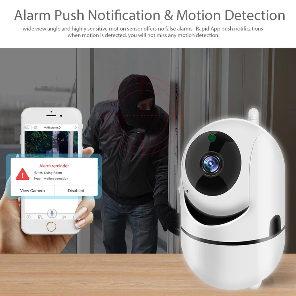 Smarthome Mini Smart Camera กล้องวงจรปิดไร้สาย สื่อสารกันได้ มีไมค์ในตัว Tuya/ Smart Life
