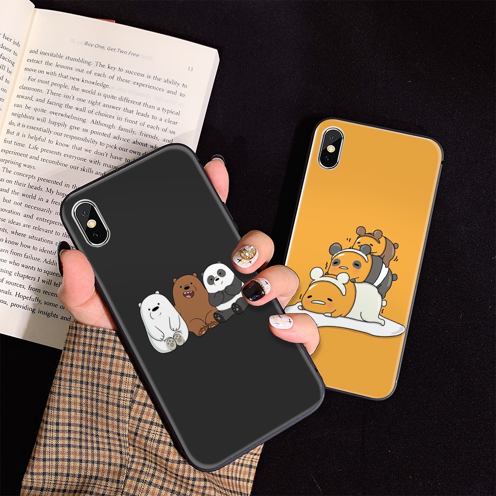 iPhone 12 Mini 11 Pro XR XS Max Soft Case B21 Anime We Bare Bears ...