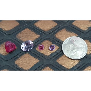 หิน อัญมณี พลอย Gem Jewel Stone - อเมทิสต์ Amethyst / โรโดไลท์ การ์เนต Rhotolite garnet / ทัวมารีน Tourmaline