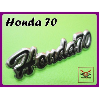 HONDA 70 WIND SHIELD EMBLEM "BLACK" ( 1 PC.) // โลโก้บังลม HONDA 70 สีดำ (1 ชิ้น) สินค้าคุณภาพดี